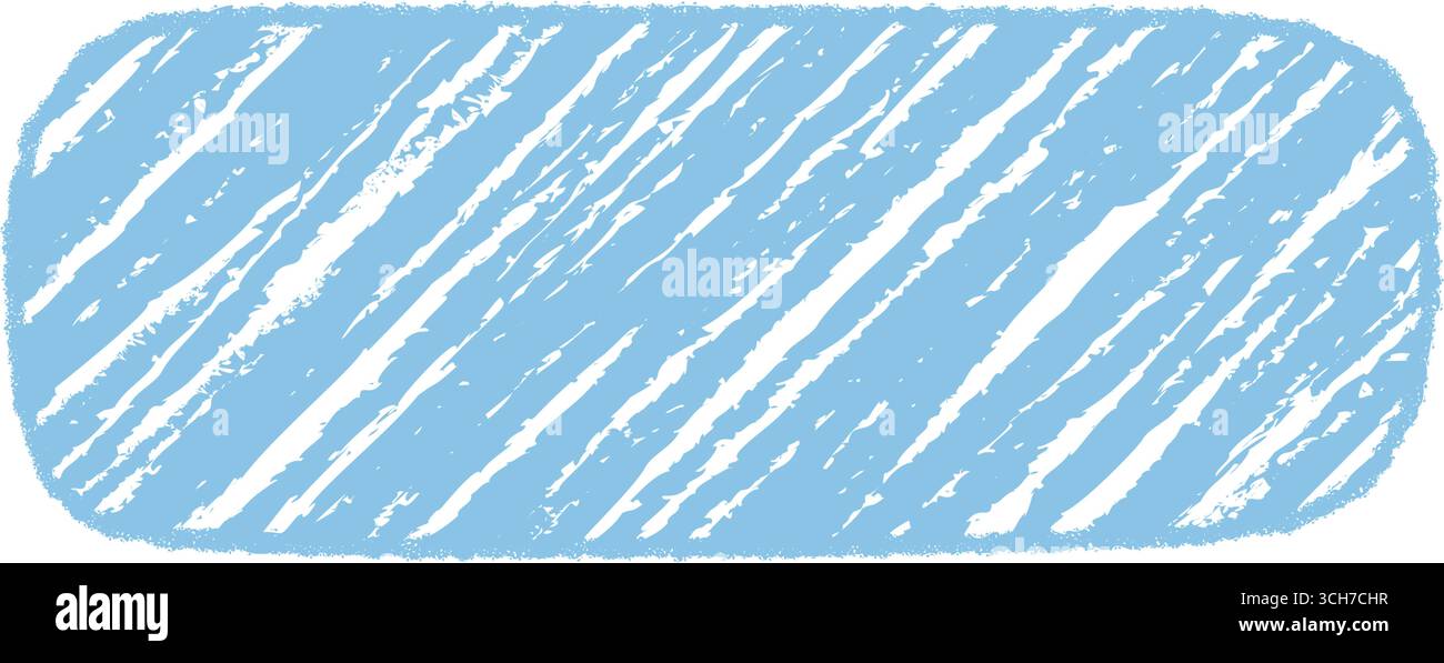 Blue Crayon Sketch Fluid Quote Frame Stock Vector