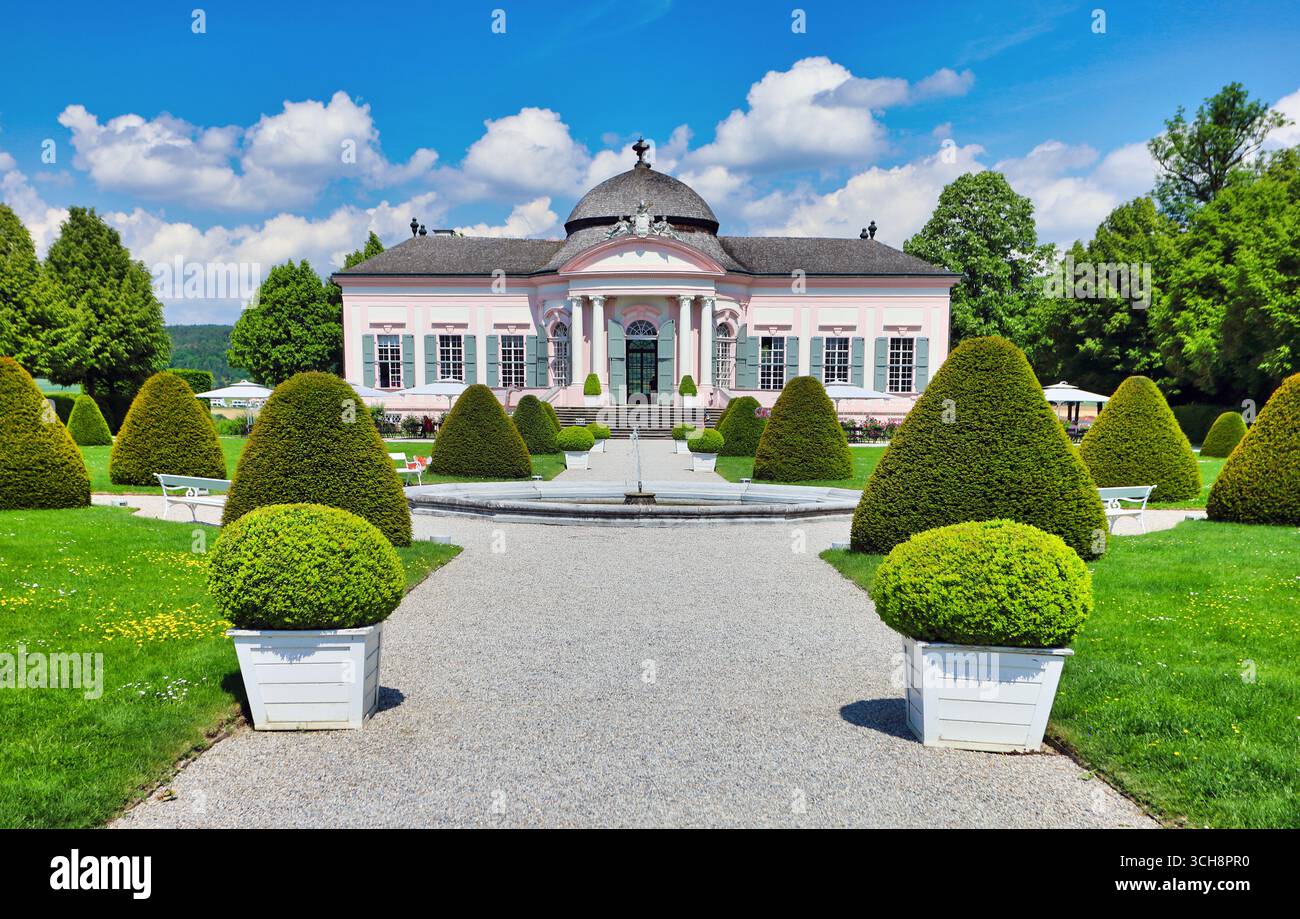 Melk abbey in Wachau valley, Austria Stock Photo
