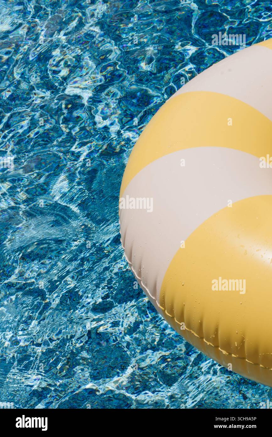 Abstract Blue Water Pool Surface Stock Photo