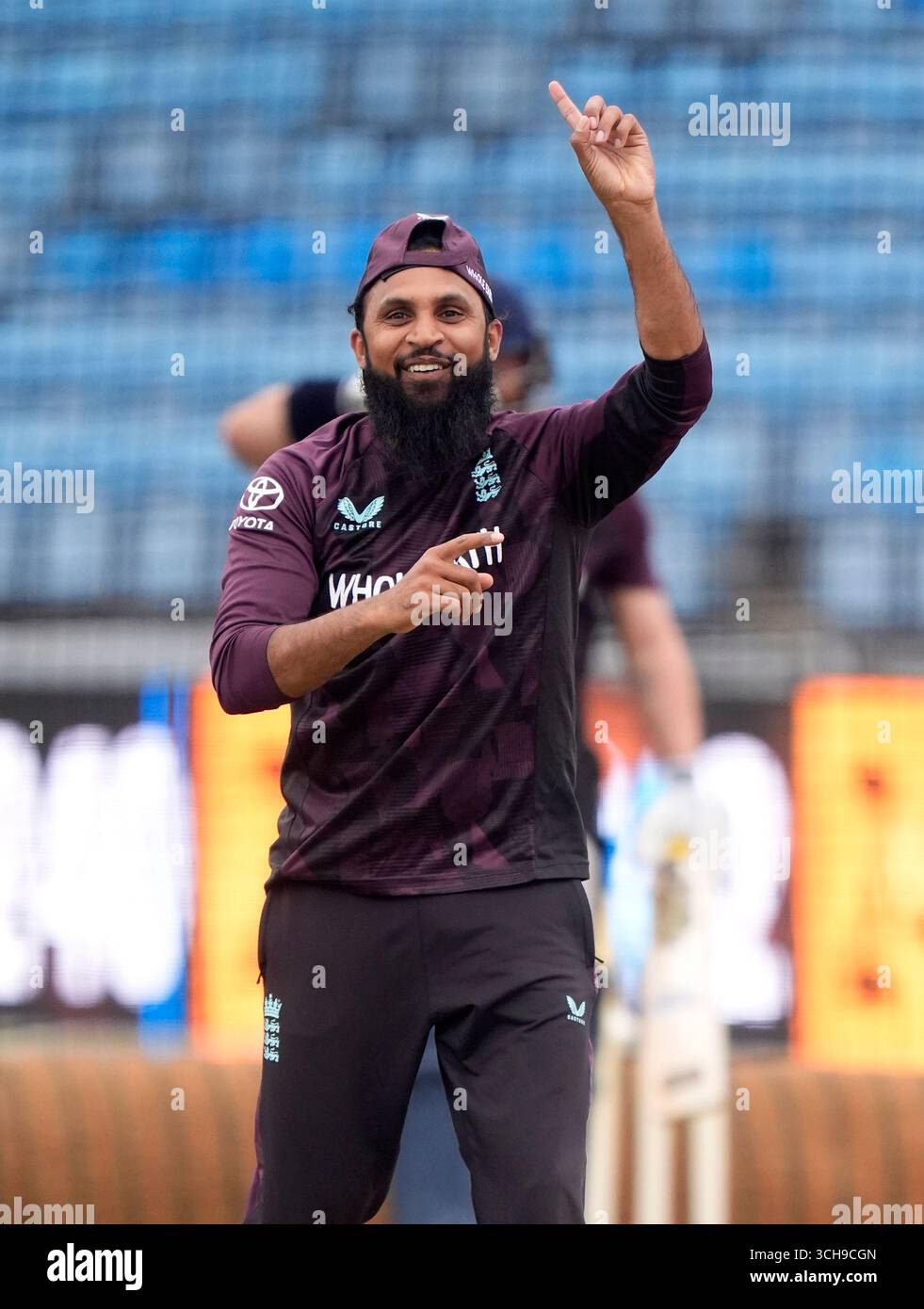 Athil Rashid England's Adil Rashid during a nets session at Headingley, Leeds ...