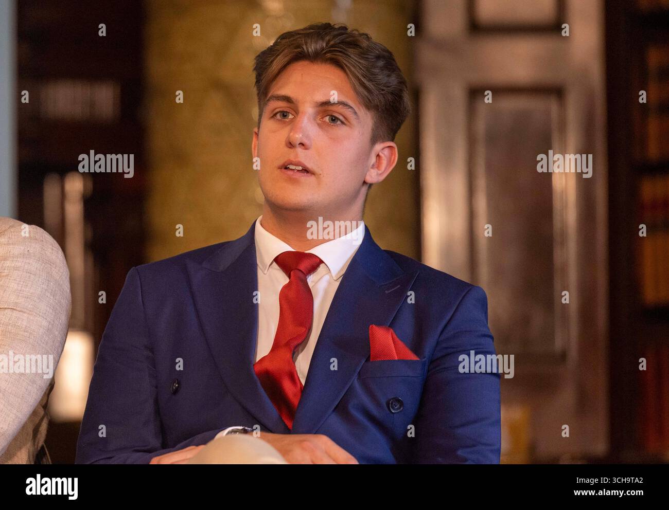 19 year old leader of warwickshire council george finch hi-res stock ...