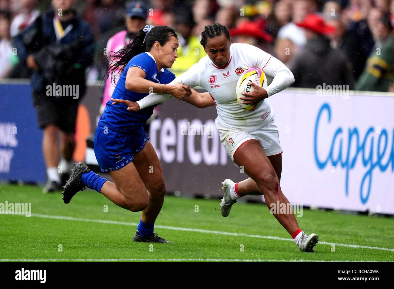 Jade Ruaa Rugby England's Jade Shekells during the Women's Rugby World Cup 2025 Pool A ...