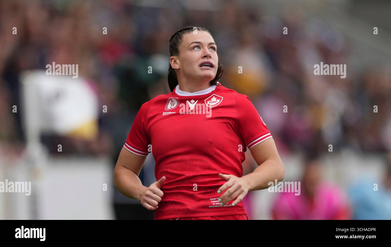 Alysha Corrigan of Canada during the group B match at the 2025 Women's