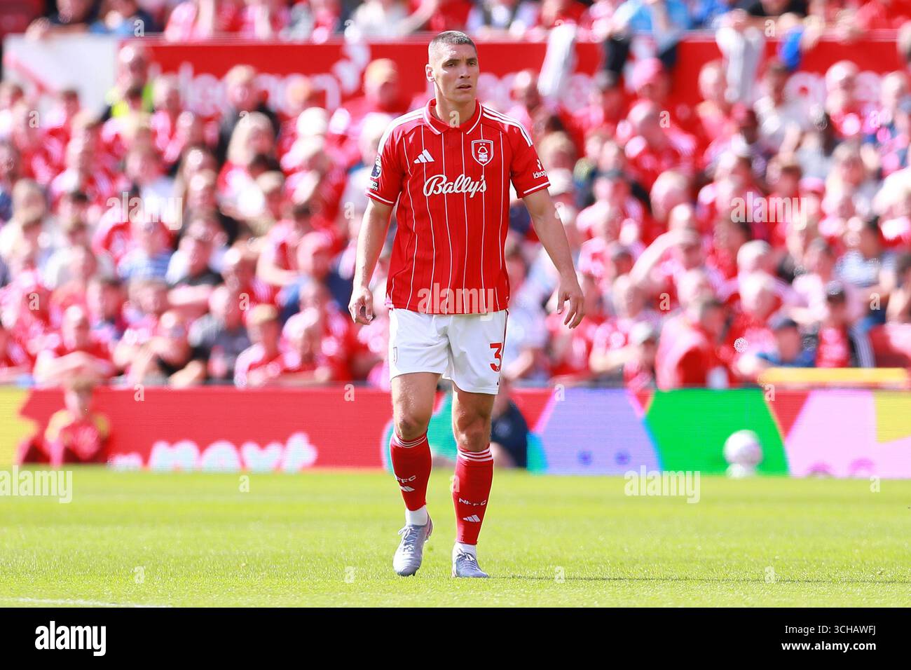 Nikola Milenkovic Of Nottingham Forest During The Nottingham Forest FC 