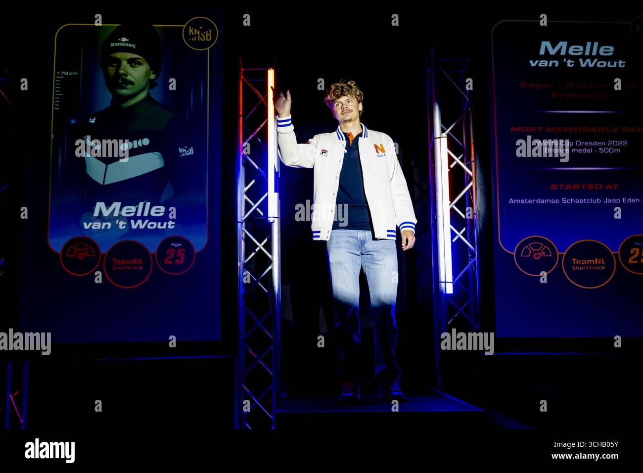 IJMUIDEN - Melle van 't Wout during the team presentation of TeamNL/NTS ...