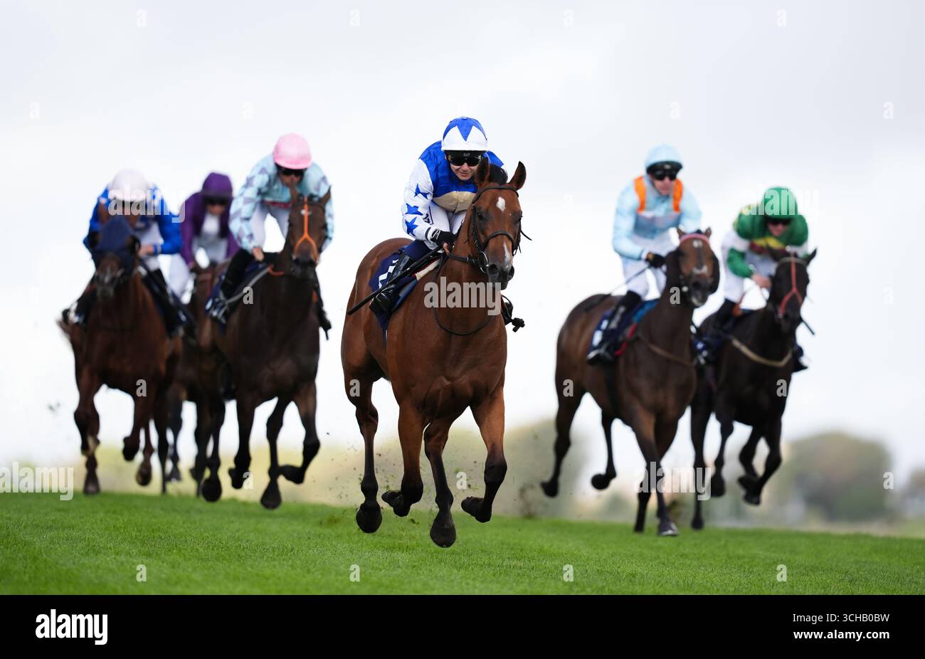 London Is Blue ridden by Marco Ghiani on their way to winning the ...