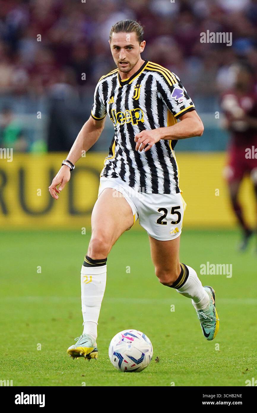 Fc Juventus's Adrien Rabiot in action during the Serie A soccer match ...