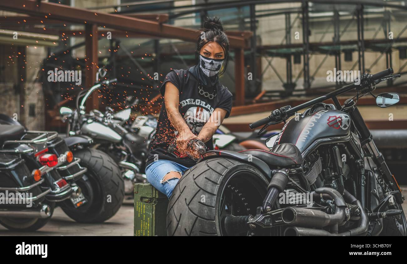 Angle grinder and bike hi-res stock photography and images - Alamy