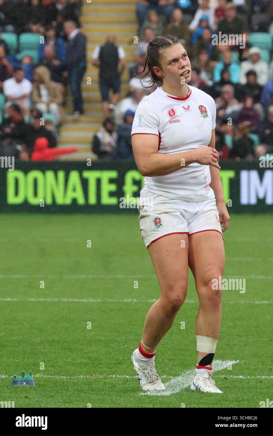 England's(Red Roses)Helena Rowland in action during Women’s Rugby World ...