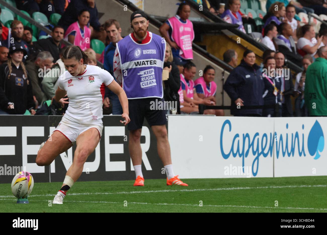 England's(Red Roses)Helena Rowland in action during Women’s Rugby World ...
