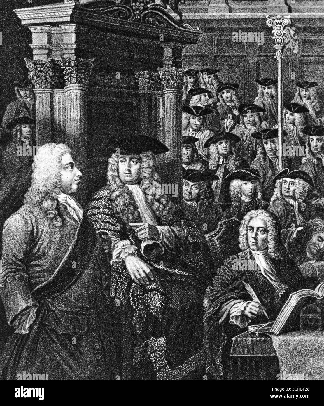 Si Rupon Sir Speaker Arthur Onslow Calling upon Sir Robert Walpole to Speak in the ...