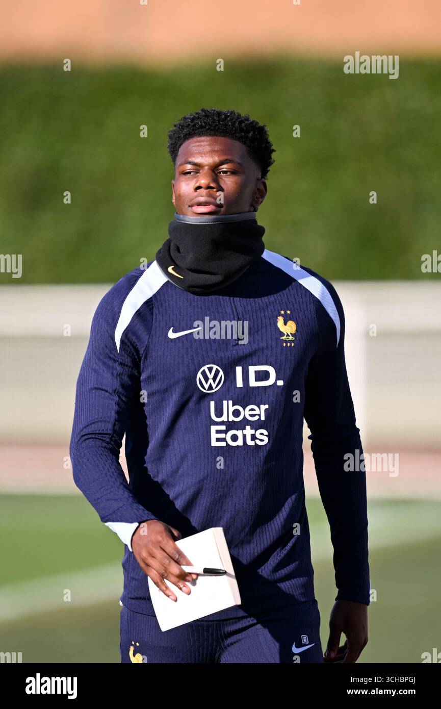 Aurélien Tchouaméni Clairefontaine training Tchouaméni’s Message of Resilience