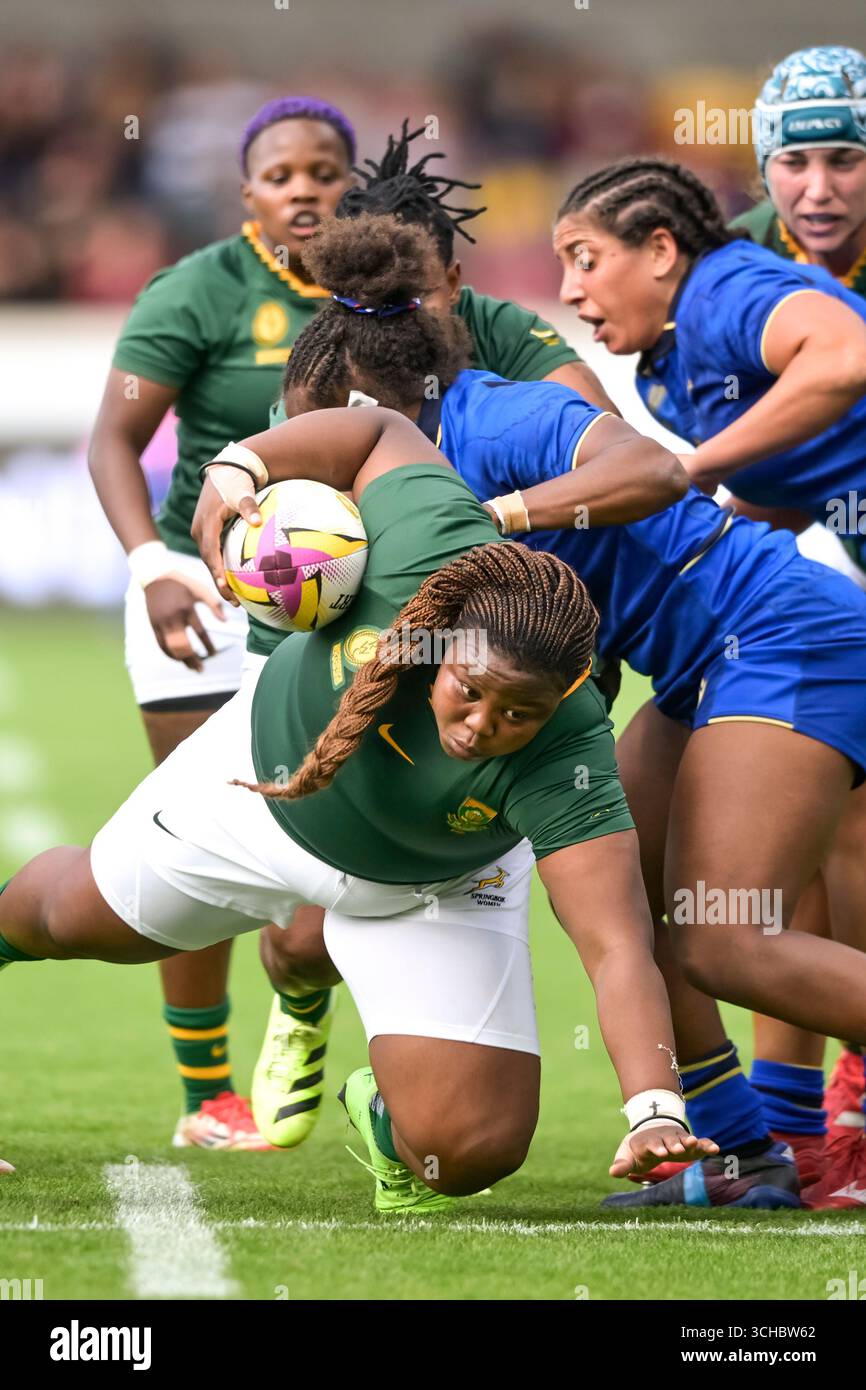 Women’s Rugby World Cup South Africa vs Italy match at York Community ...