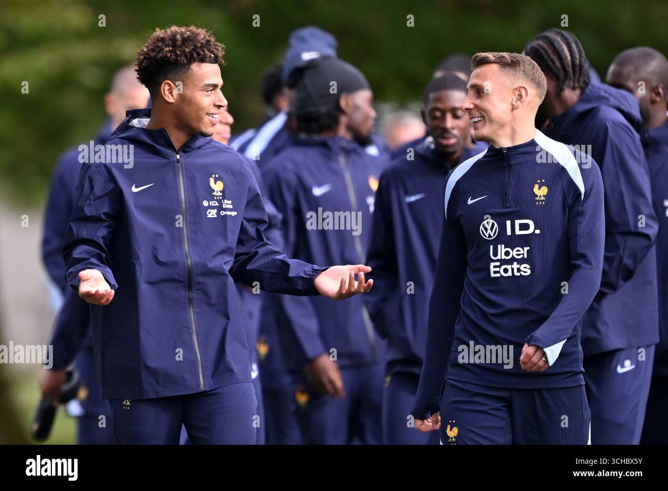 03 Lucas DIGNE (fra) - 14 Desire DOUE (fra) during arrival and training ...