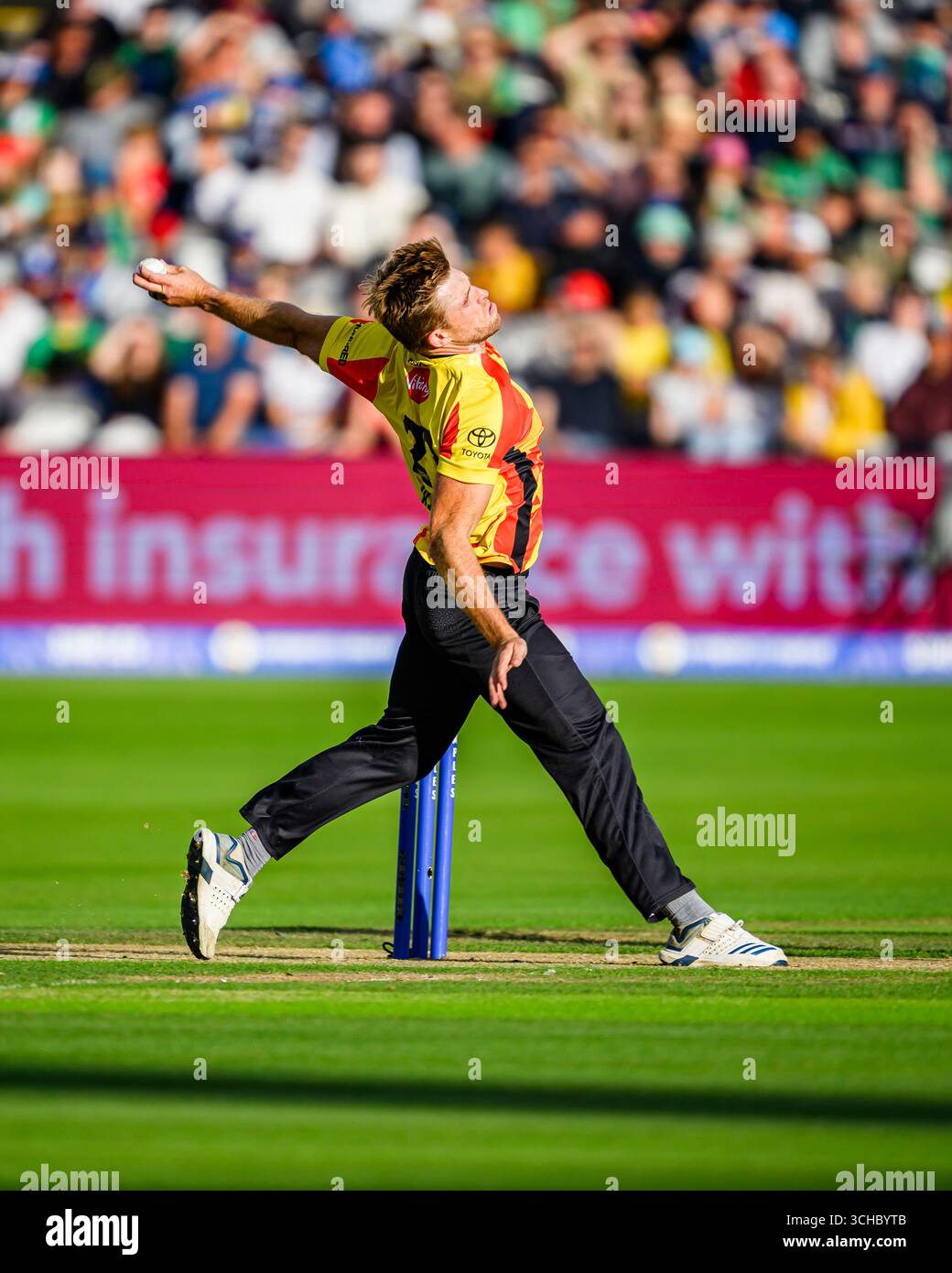Sport England Rockets LONDON, UNITED KINGDOM. August, 31: David Willey of Trent Rockets in ...