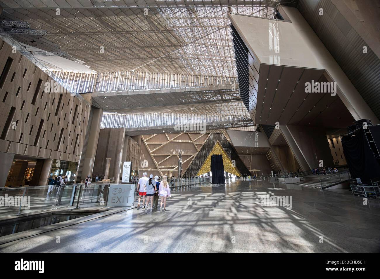 Grand Egyptian Museum(GEM), The Grand Hall with main entrance, Giza, Egypt, North Africa, Africa Stock Photo