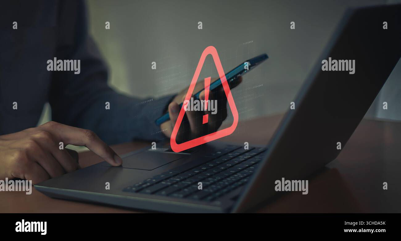 404 Error Problem Alerts and Maintenance Ideas Stock Photo