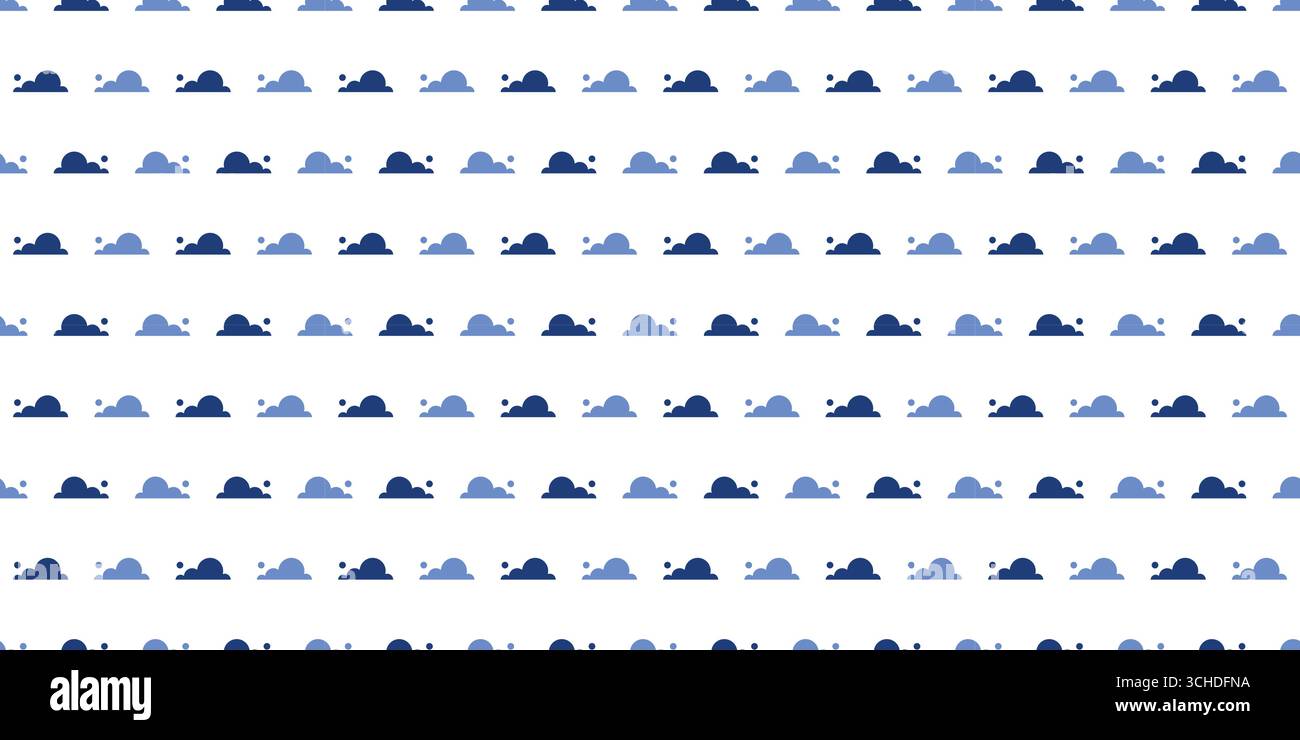 Beautiful seamless pattern clouds continuous on white background Stock ...