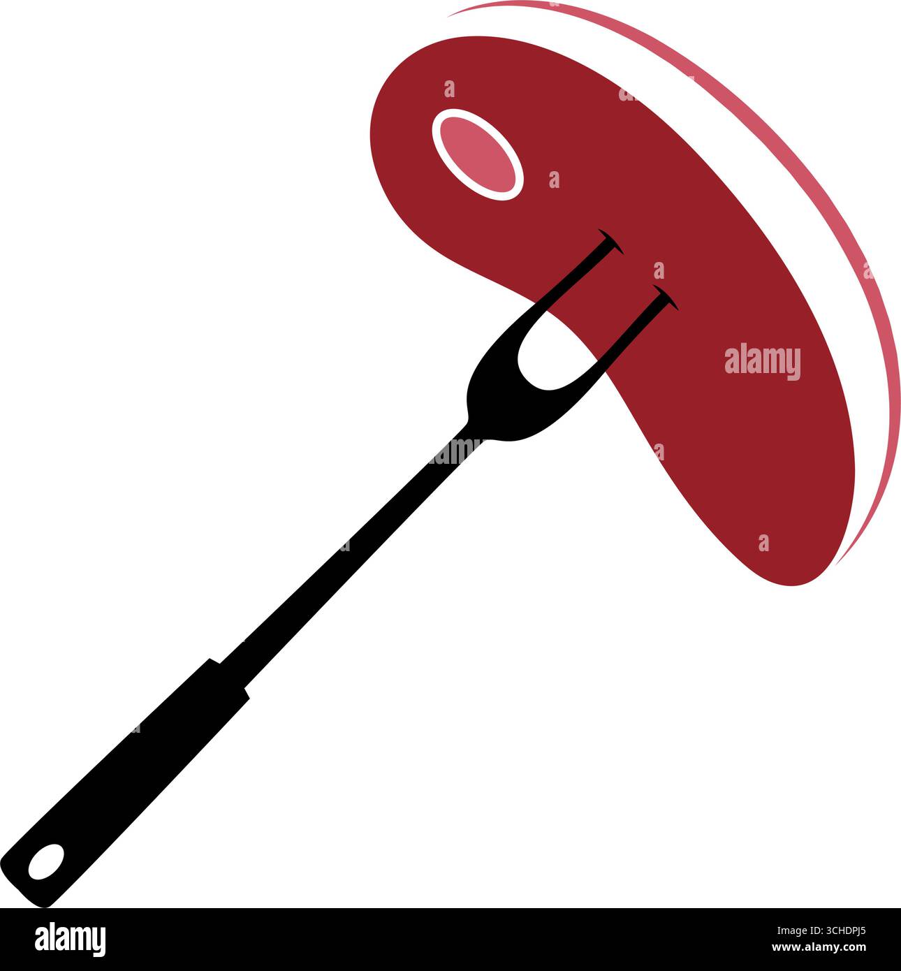 Meat logo  icon illustration design Stock Vector