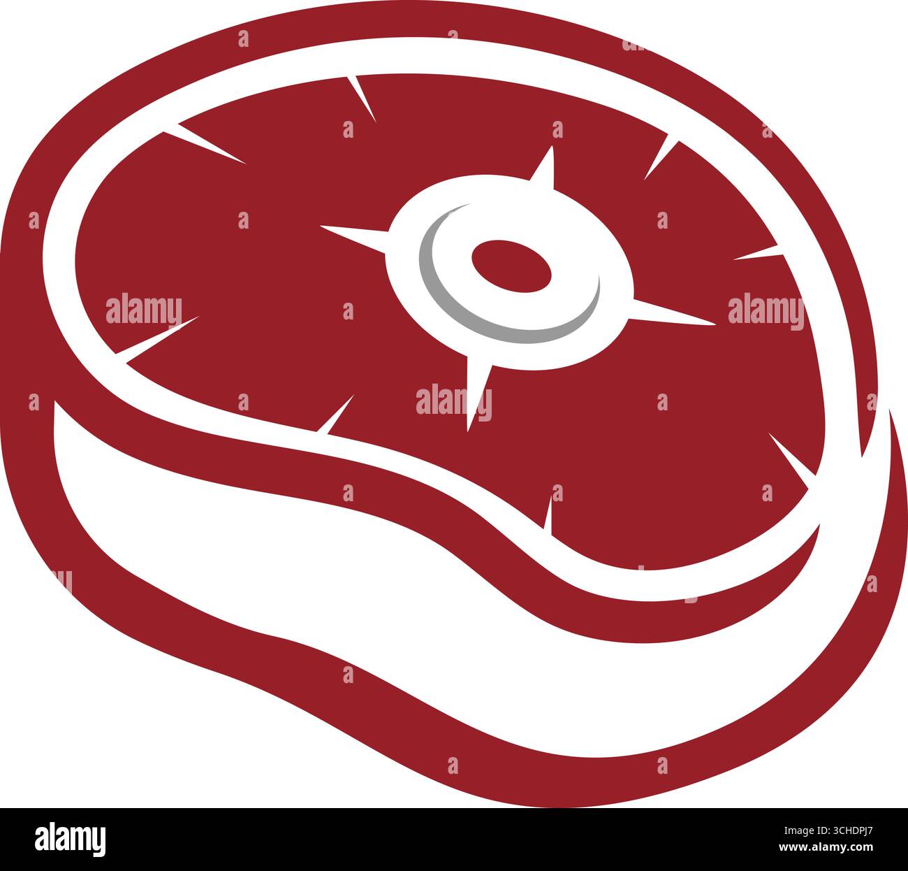 Meat logo  icon illustration design Stock Vector
