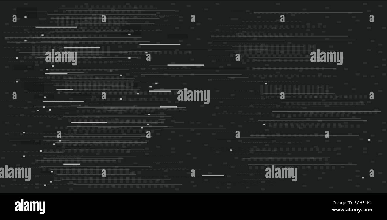 Glitch digital pixel noise, damage corrupted signal. Cyberpunk digital ...