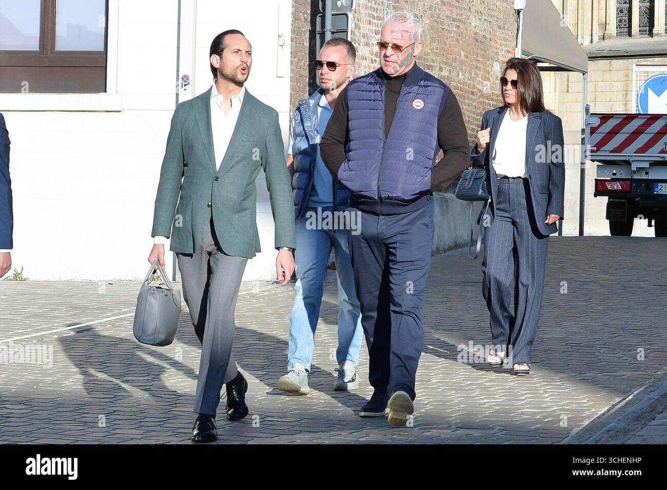 The accused Geert Frisson pictured during the start of the trial ...