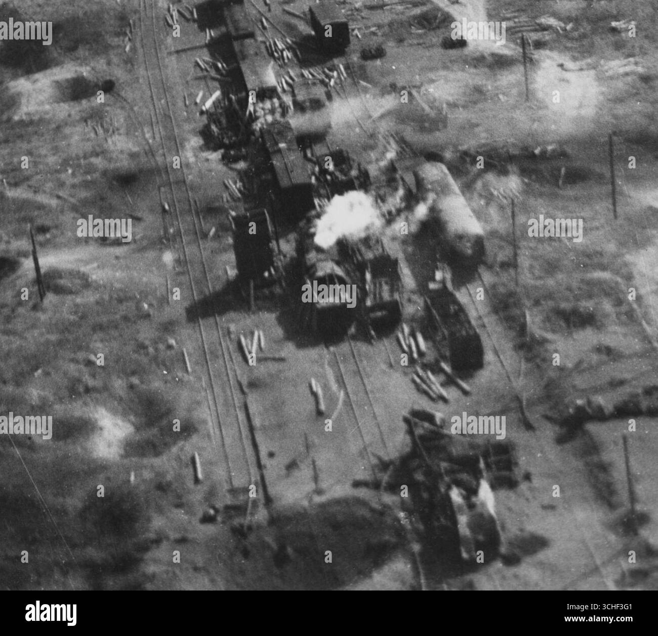 North Korean Railroad Train - Navy Interdiction Carrier Task Force 77 ...