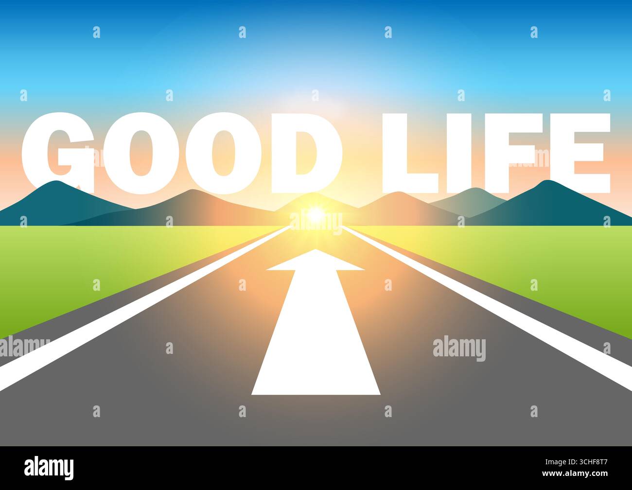 The good life Stock Vector Images - Alamy