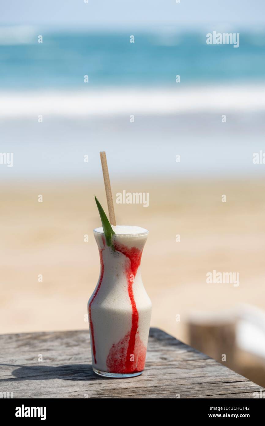Pina Colada Cocktail, Isla Isabela, Galapagos Islands, Ecuador Stock ...