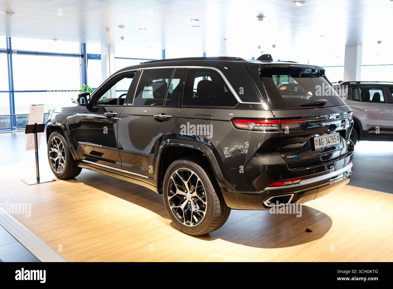 Safenwil, Switzerland, August 16, 2025. New Jeep Grand Cherokee large ...