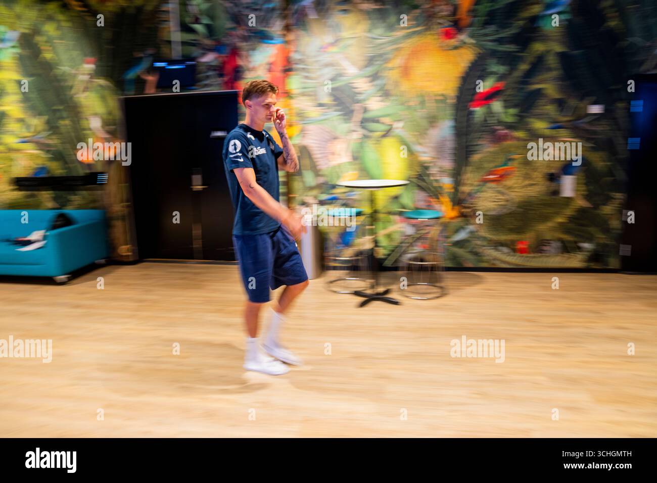 Oslo 20250902. Norway's David Møller Wolfe during a press conference ...