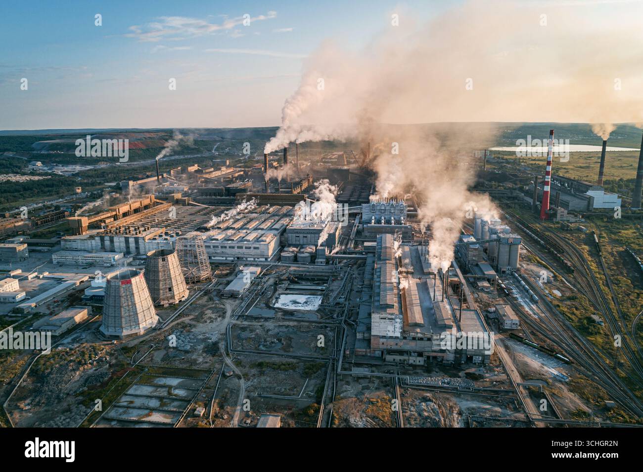 Industrial pollution causes environmental degradation in a large ...