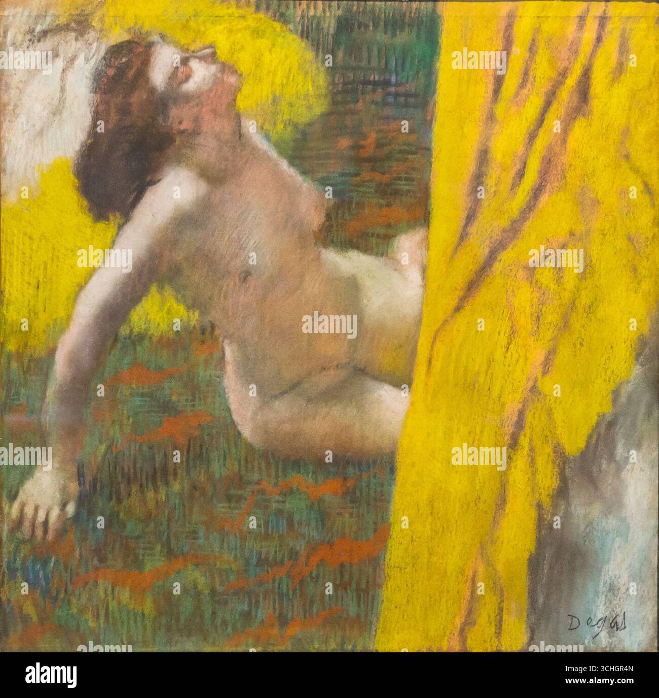 Nu féminin - Edgar Degas (without frame). Stock Photo