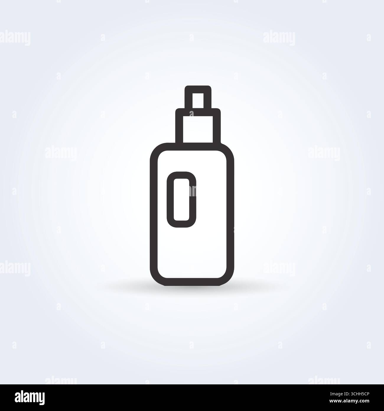 Flat Design Electronic Cigarette Set Isolated on White Stock Vector