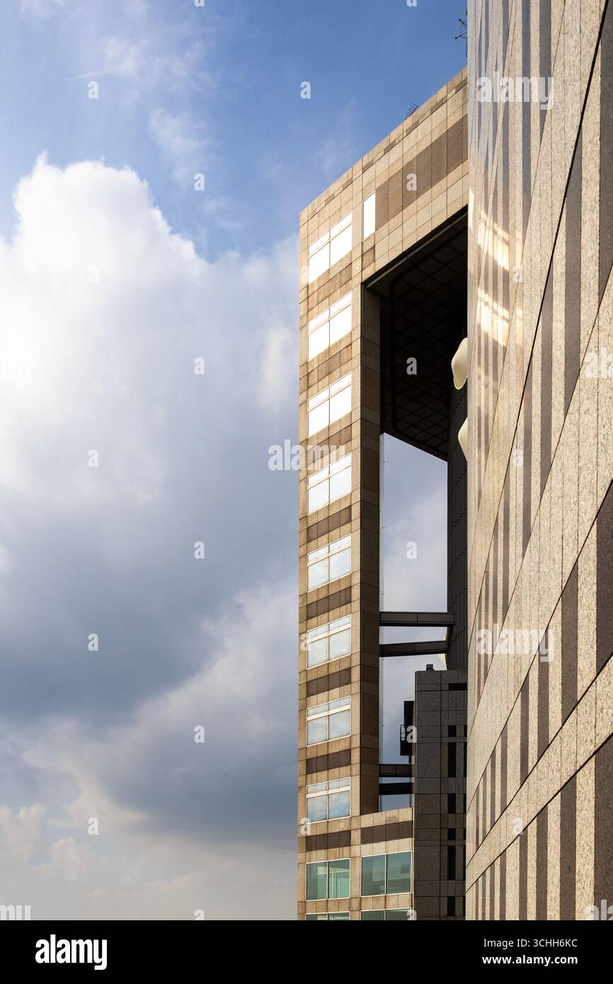 Looking across to the North town from the south tower of the Governement metropoltiain building, August 2025 - Stock Image