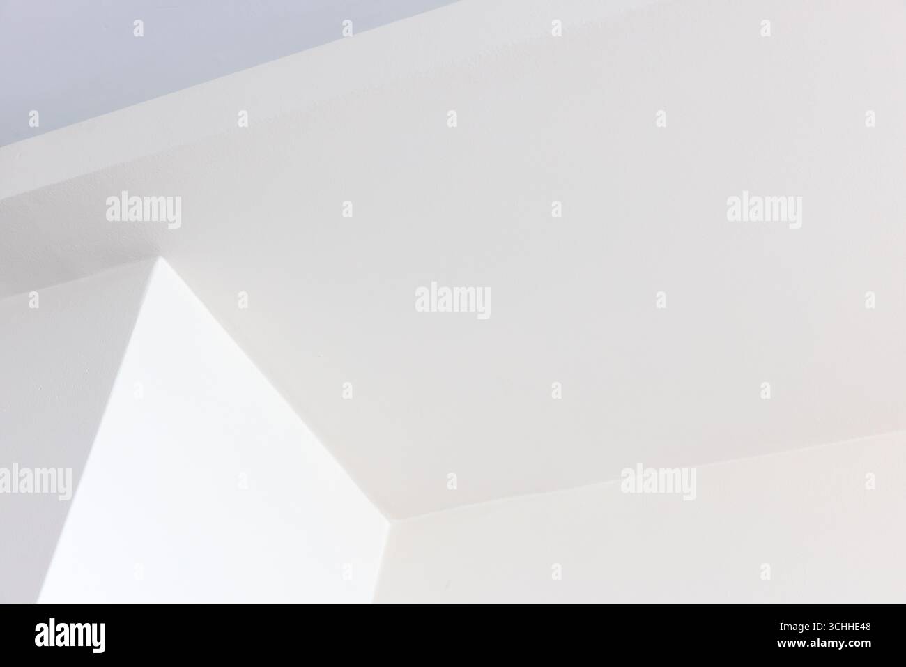 Abstract composition showing a minimalist interior design, highlighting clean lines, neutral colors, and strong geometric shapes, ideal for concepts o Stock Photo