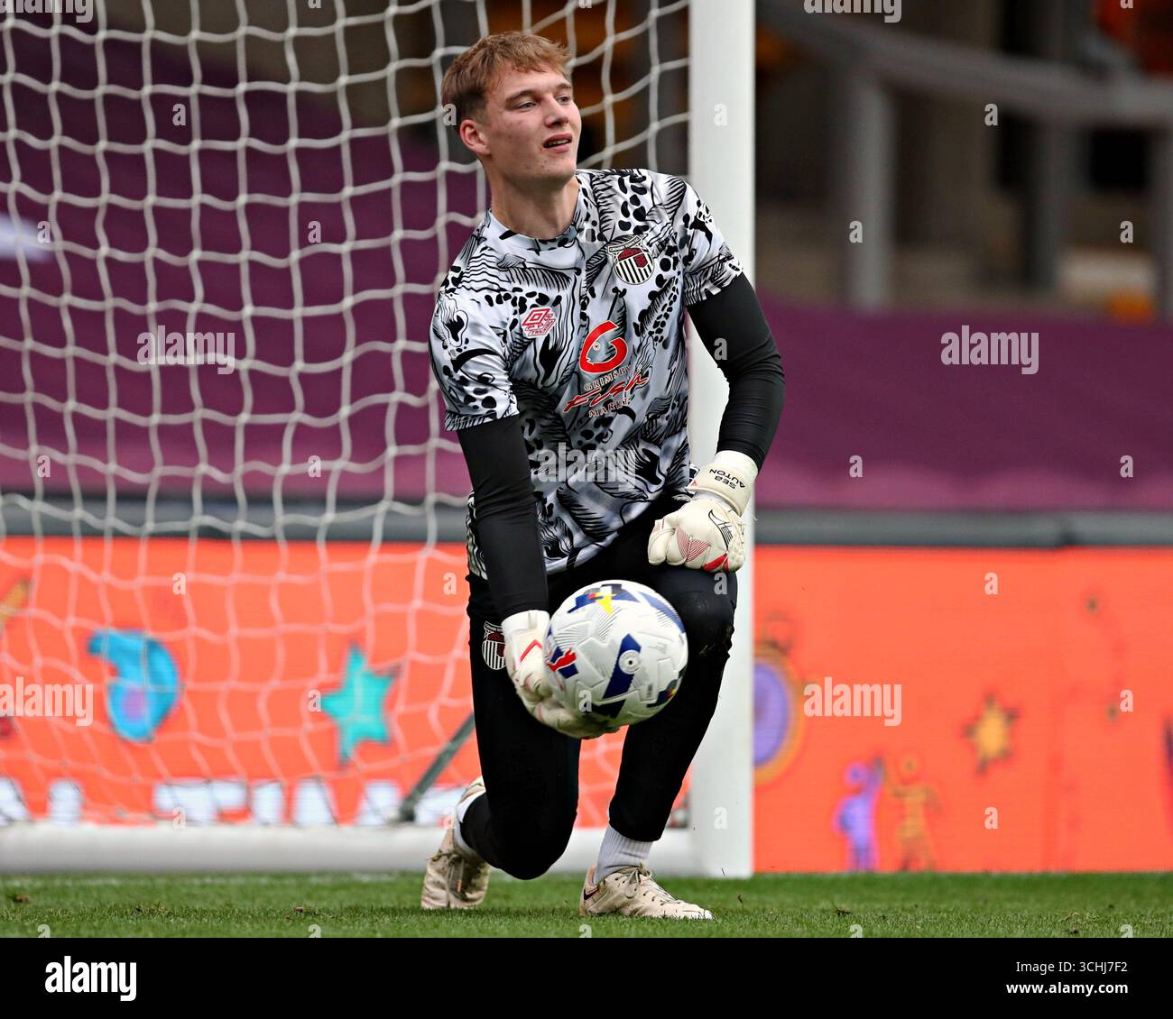 Seb Auton of Grimsby Town before the The Vertu Trophy match Bradford ...