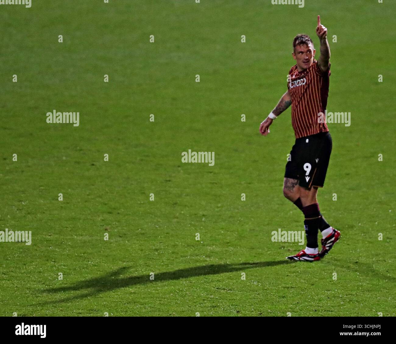 Andy Cook of Bradford City celebrates his goal during the The Vertu ...