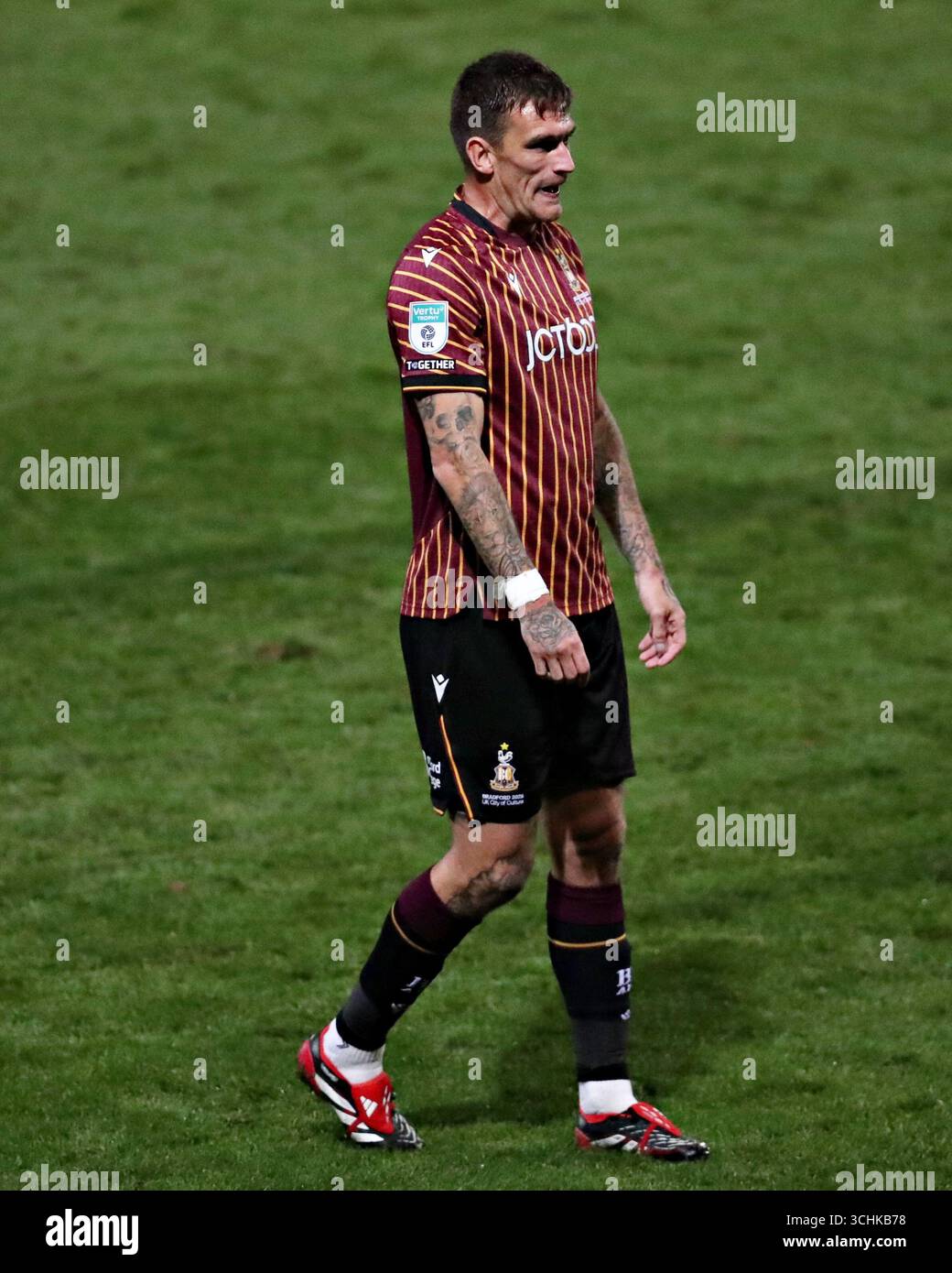 Andy Cook Littlejohn Andy Cook of Bradford City during The Vertu Trophy match Bradford City ...