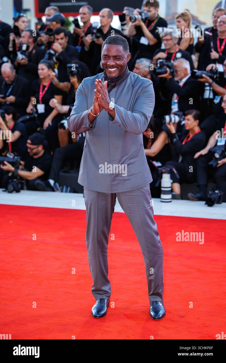 British actor Idris Elba attends the red carpet of the film “A House of ...