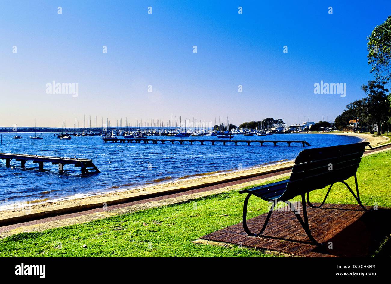 View across Matilda Bay, Perth, Western Australia Stock Photo