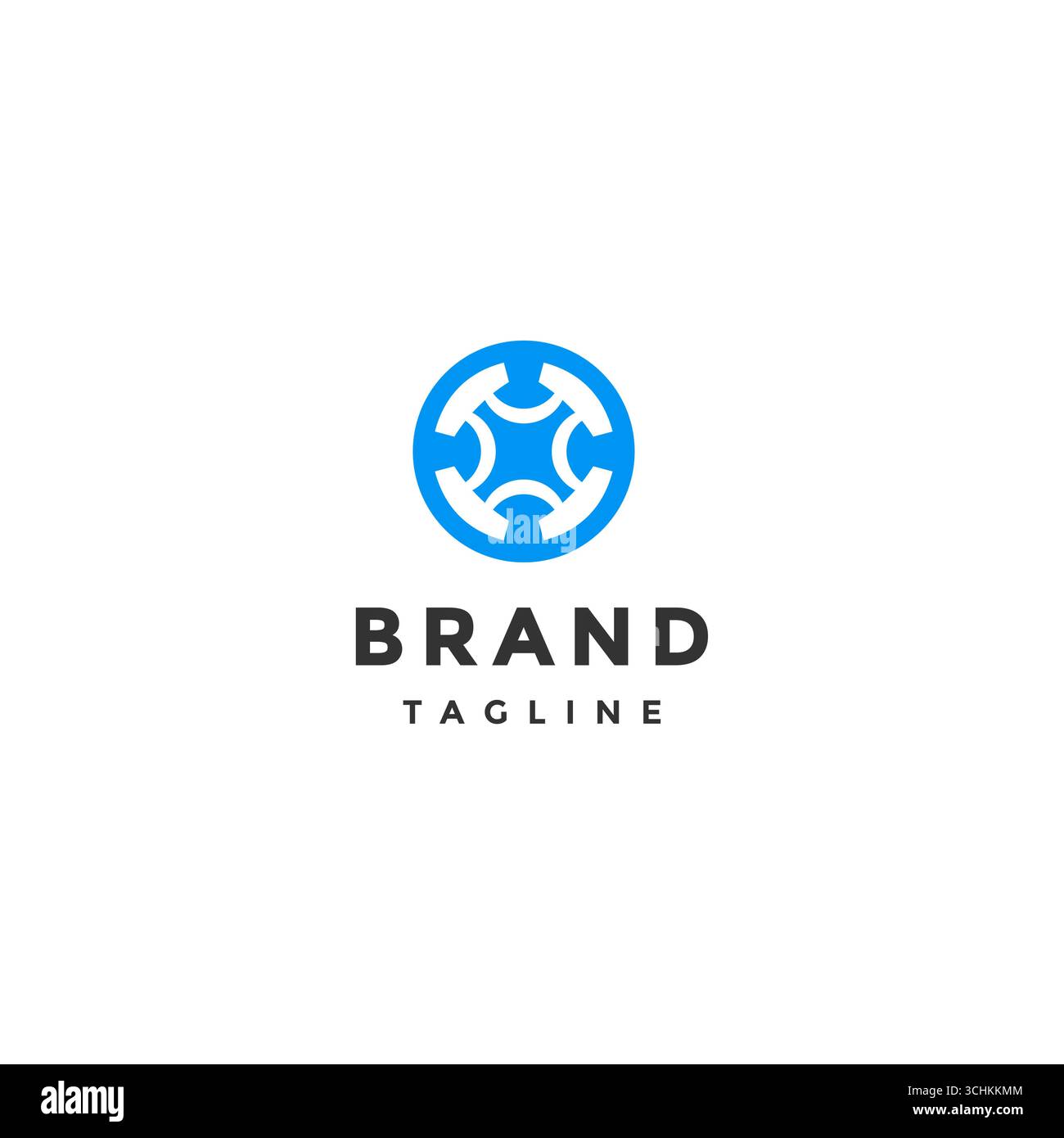 Simple Drone Icon X Letter Inside Logo Design. Simple Drone Line Icon Inside Circle Logo Design. Stock Vector