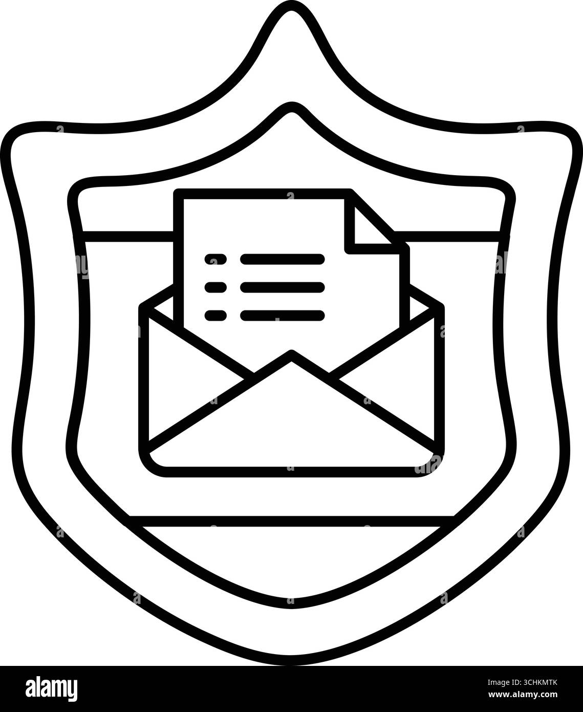 Shield envelope on open hi-res stock photography and images - Alamy