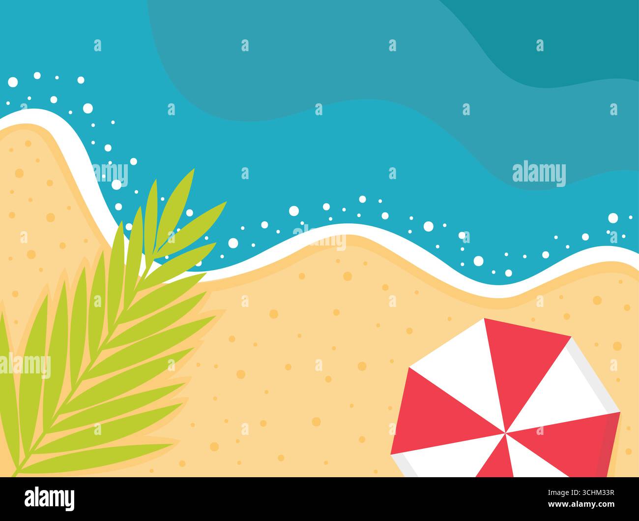 Summer beach top view poster Stock Vector Image & Art - Alamy