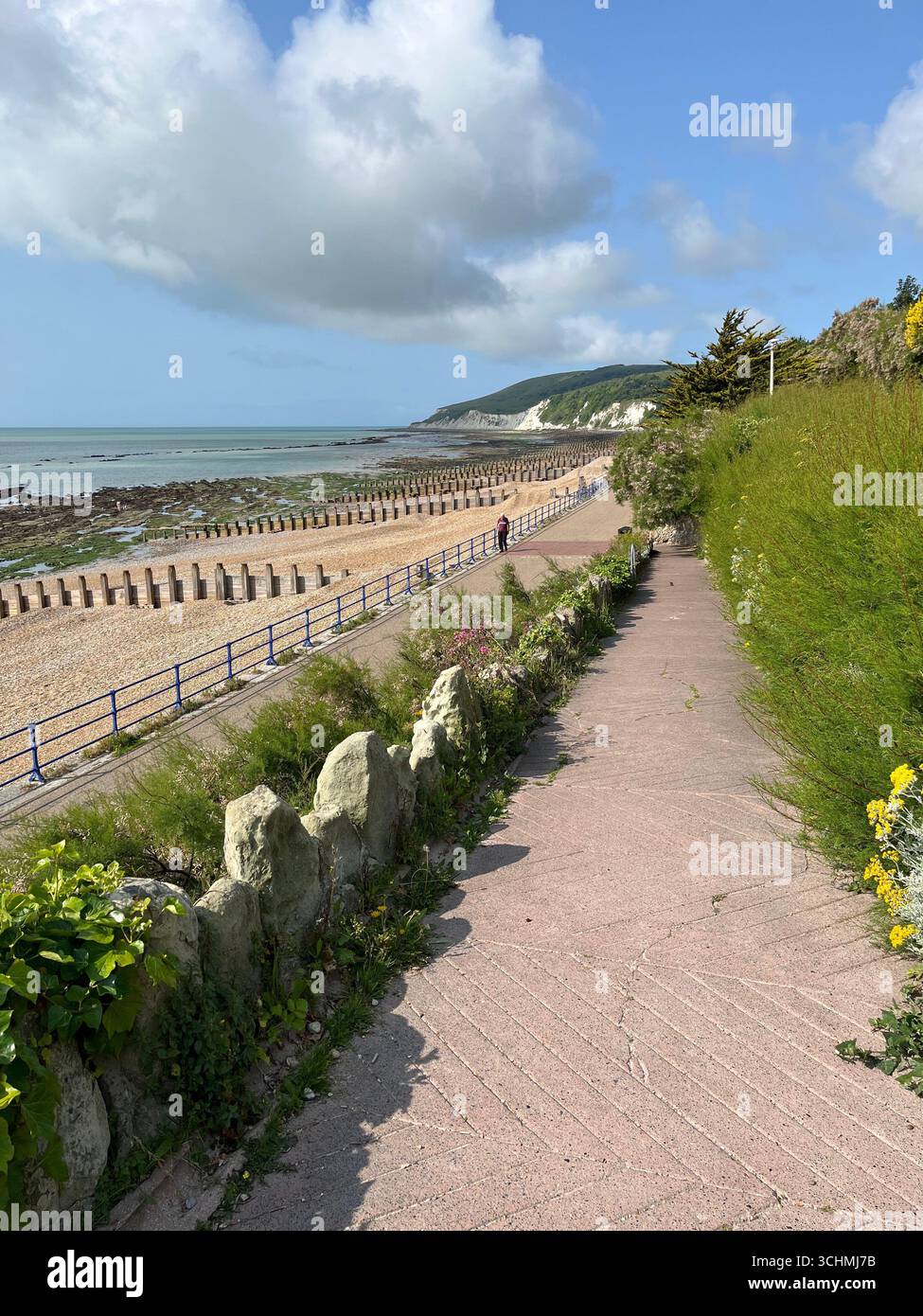 Eastbourne seafront, west end of promenade - Smartphone Captured Stock Image