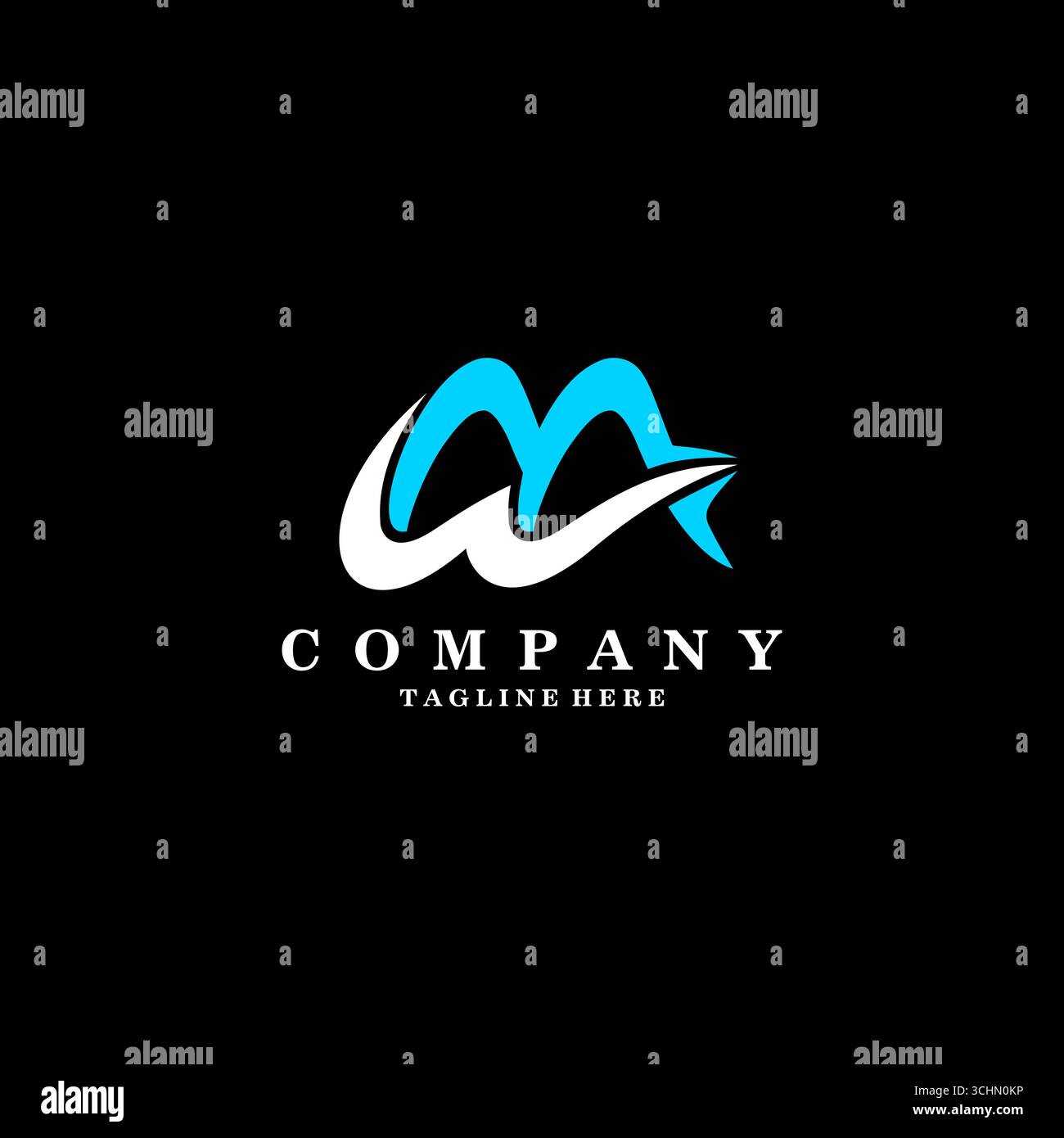 Letter M W logo design concept. Elegant vector logo template. Stock Vector