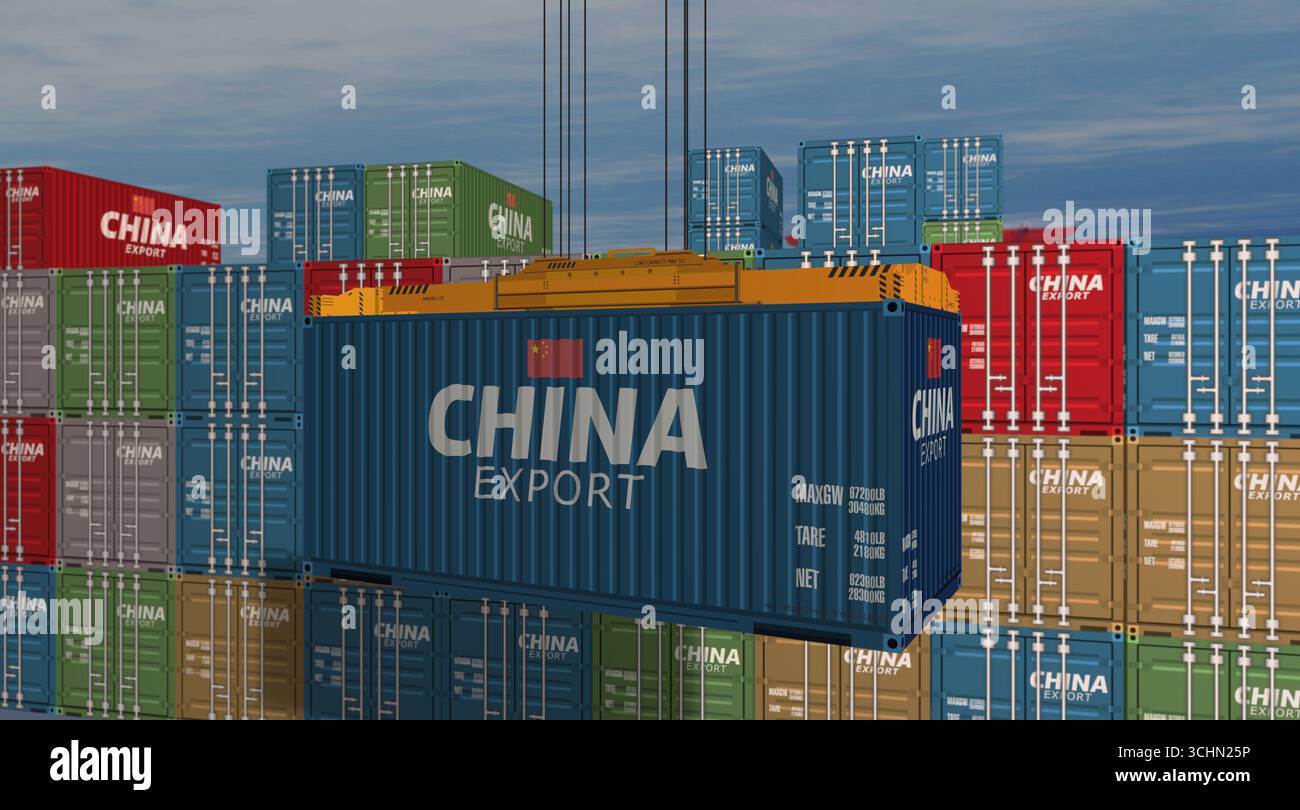 China export production and import containers cargo crane. Business ...