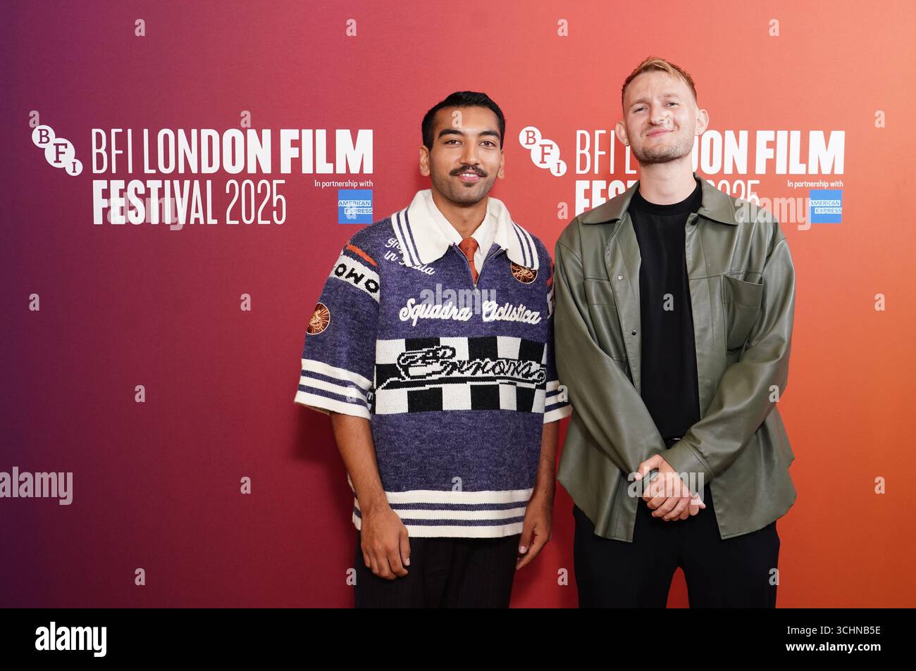 Nabhaan Rizwan (left) and Ali Gill attend the London Film Festival (LFF ...