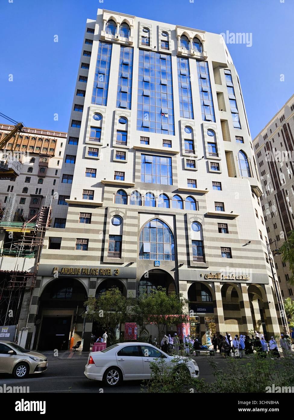 Al Andalus Palace Hotel 3 is a suitable place to stay. Madinah, Saudi Arabia - March 5th, 2024 - Smartphone Captured Stock Image