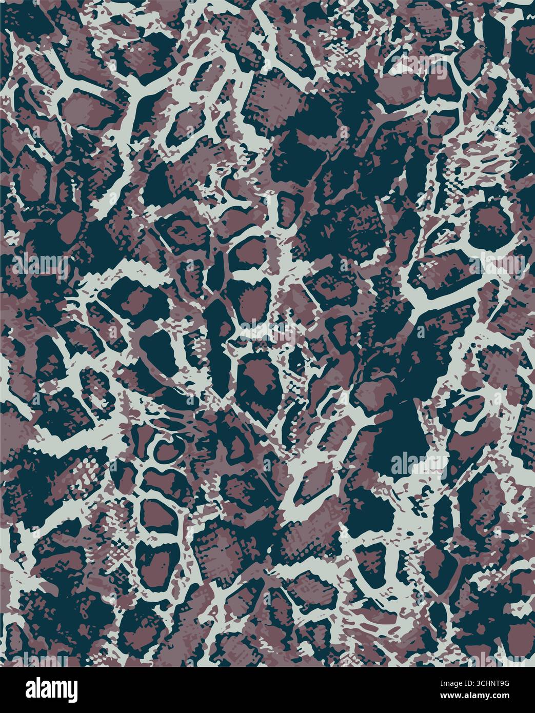 Wild animal skins patchwork wallpaper abstract vector seamless pattern Stock Vector